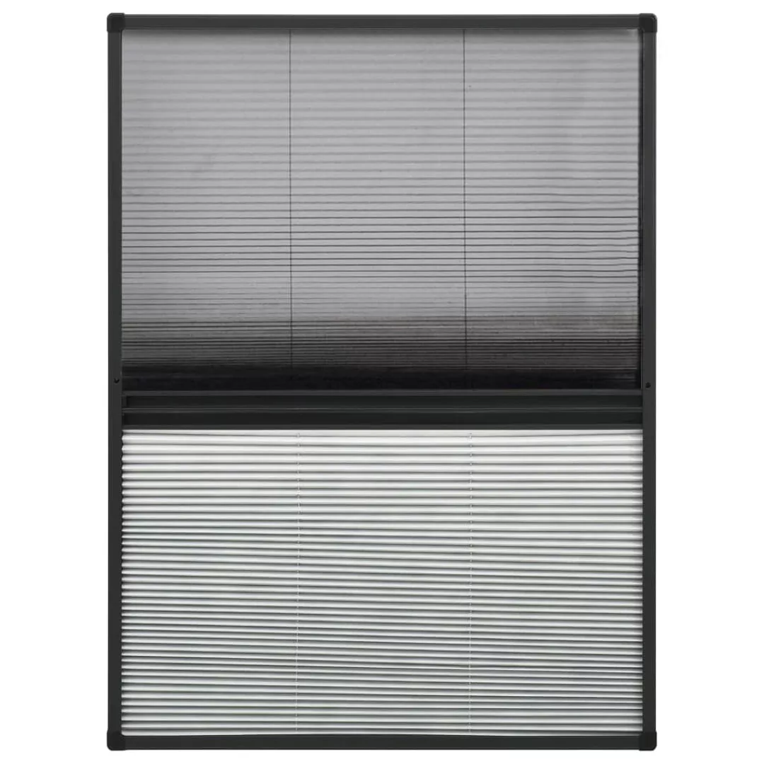 Insektenschutz-plissee Für Fenster Alu 80x120 Cm Mit Jalousie günstig online kaufen