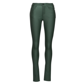 VILA Coated Skinny Fit Jeans Damen Grün günstig online kaufen