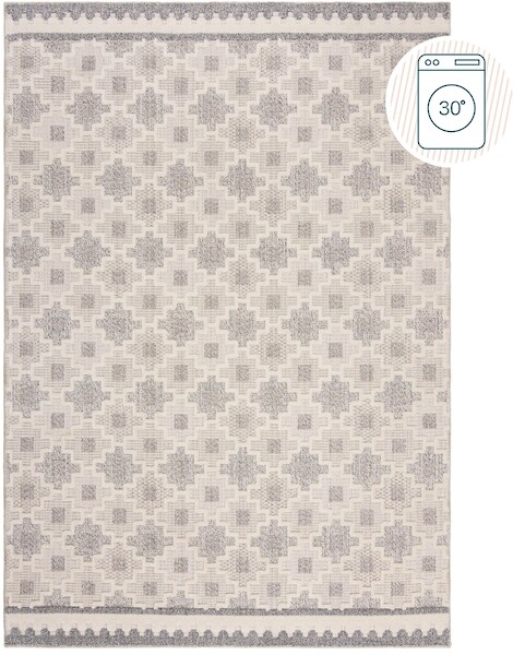 FLAIR RUGS Teppich »Graysen«, rechteckig, 4 mm Höhe, Waschbarer Geometrisch günstig online kaufen