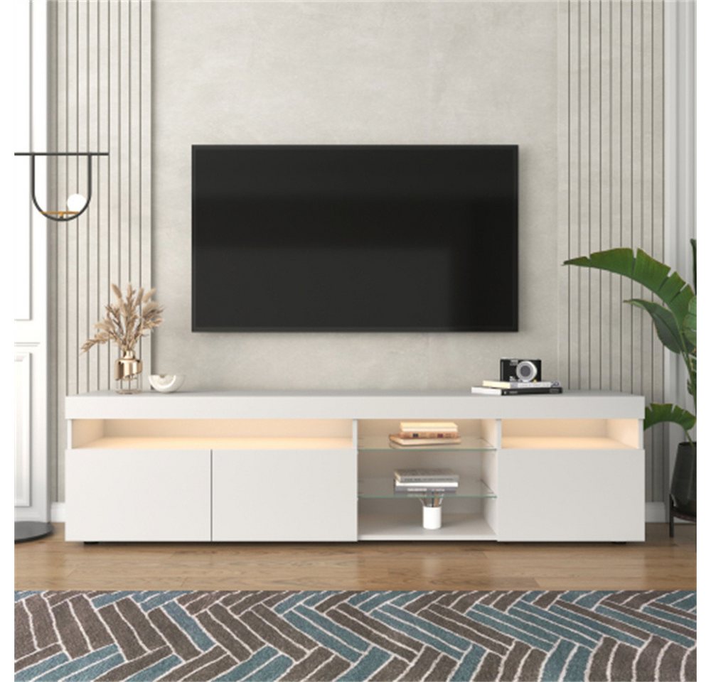 Mia&Coco TV-Schrank TV-Schrank moderner, helles Panel, variable LED-Beleuch günstig online kaufen