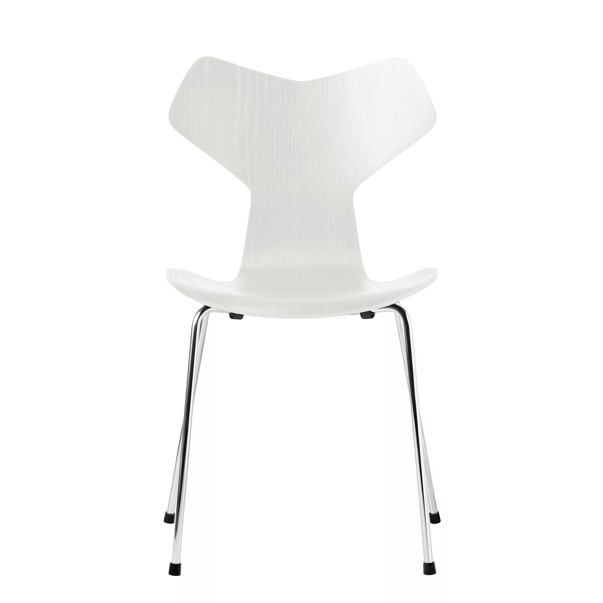 Fritz Hansen - Grand Prix™ Stuhl gefärbte Esche - weiß/Sitzfläche gefärbte günstig online kaufen