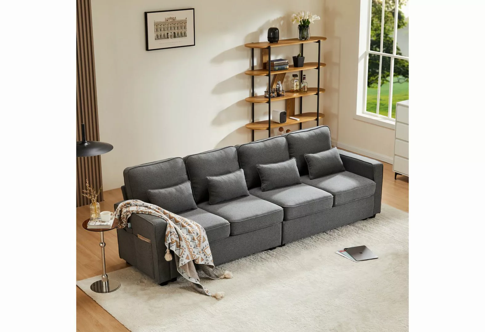 HAUSS SPLOE Ecksofa Schlafsofa 4-Sitzer-Sofa Polstermöbel modernes Design W günstig online kaufen