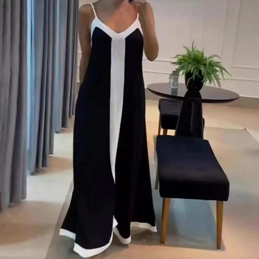 AFAZ New Trading UG Sommerkleid Elegantes langes Strapskleid mit V-Ausschni günstig online kaufen