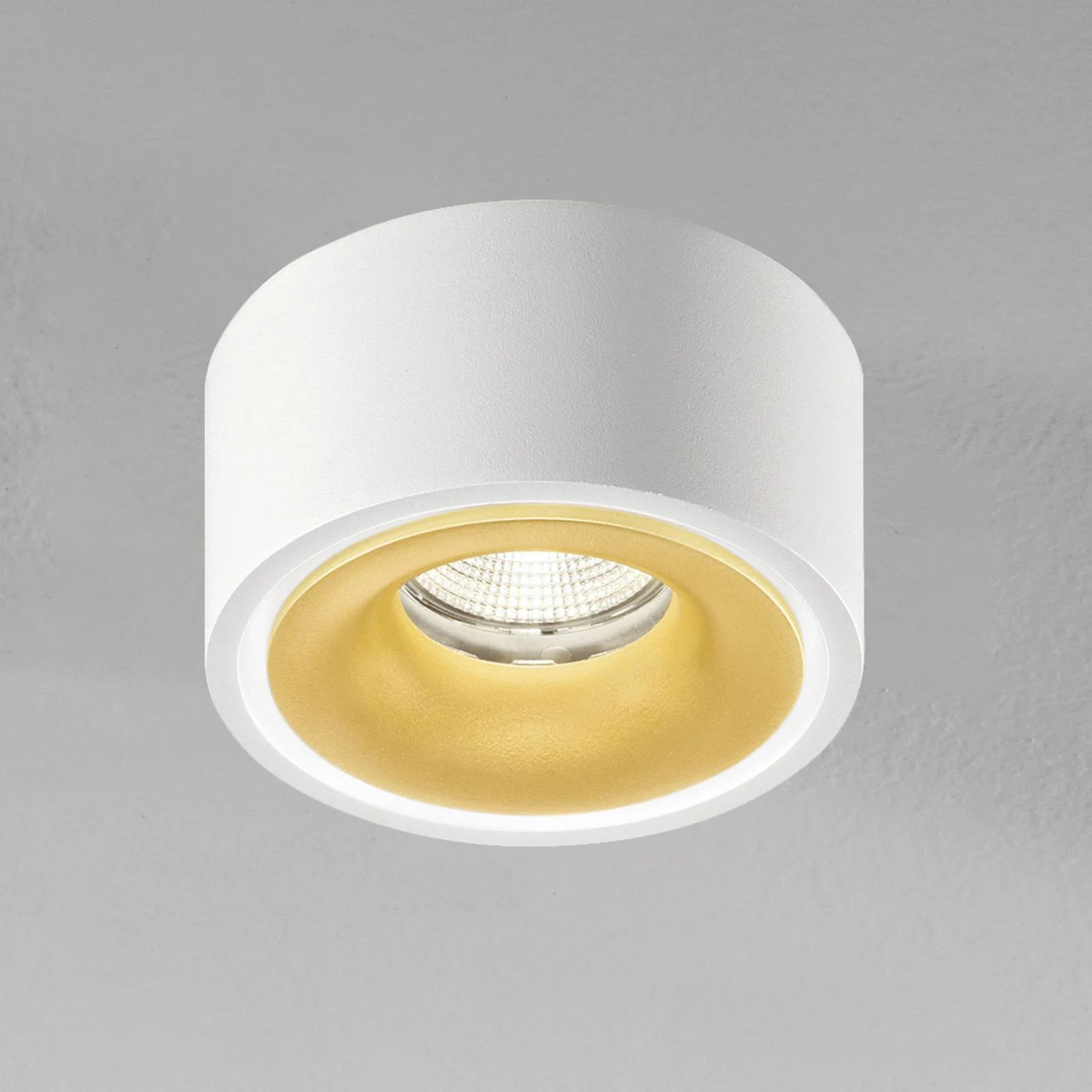 Egger DLS LED-Spot Clippo EP, weiß-gold, 3.000K günstig online kaufen