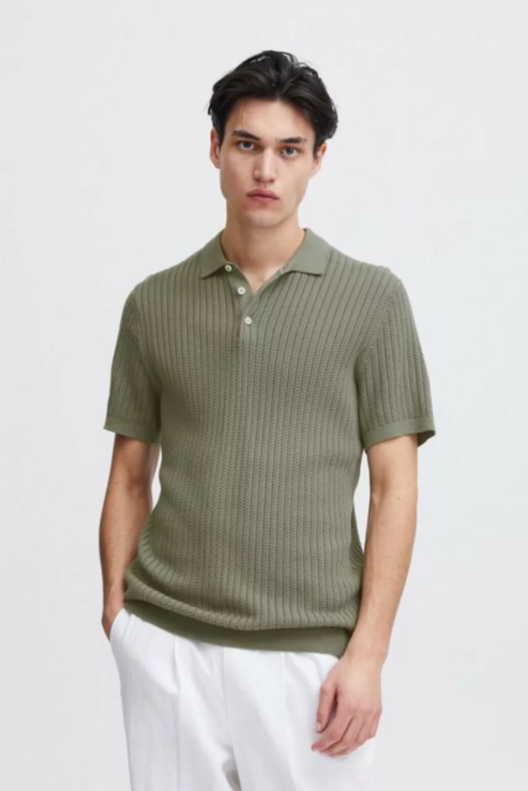 Casual Friday Poloshirt CFKarl structured knit polo sommerliches Poloshirt günstig online kaufen