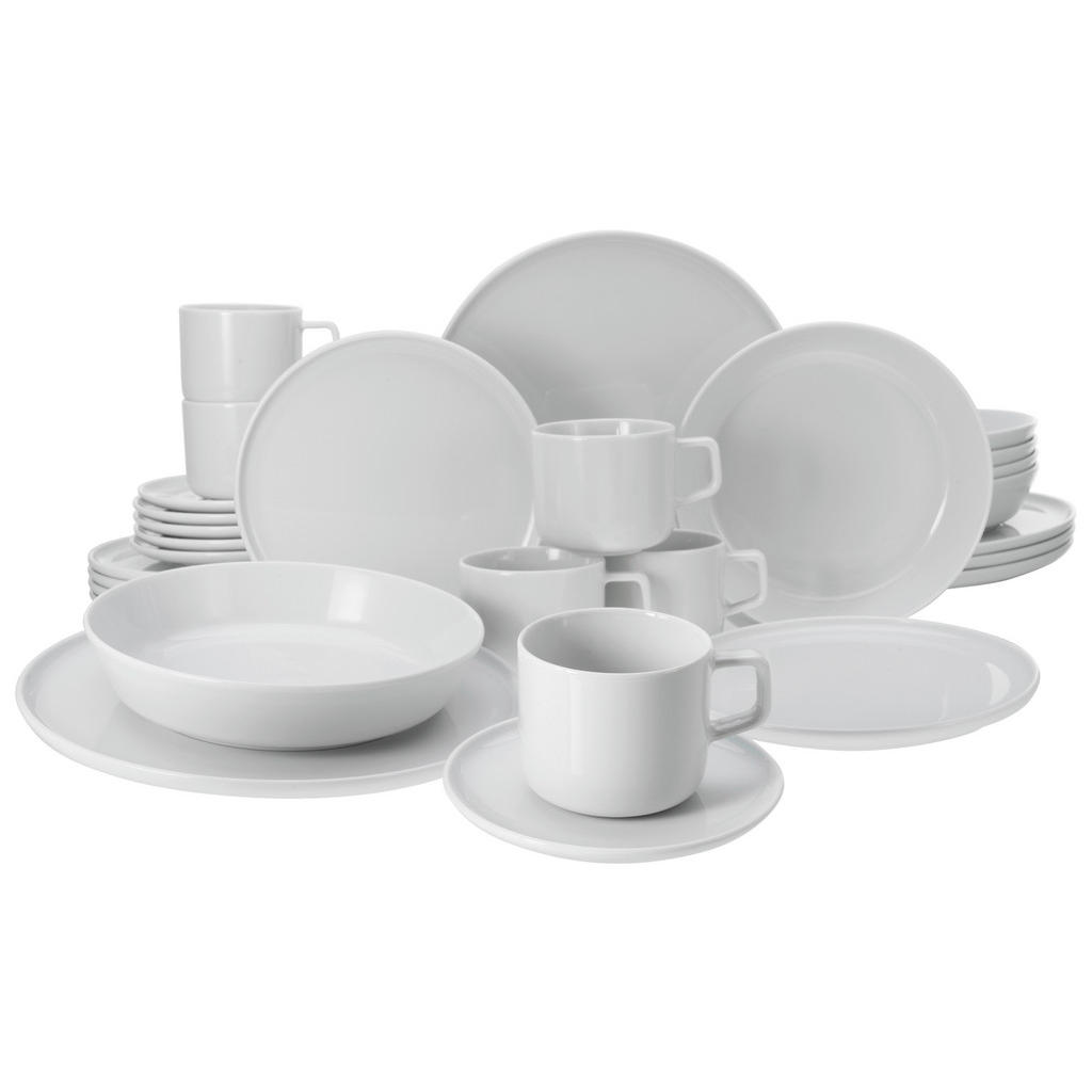 CreaTable Kombiservice Chef Collection weiß Porzellan 30 tlg. günstig online kaufen