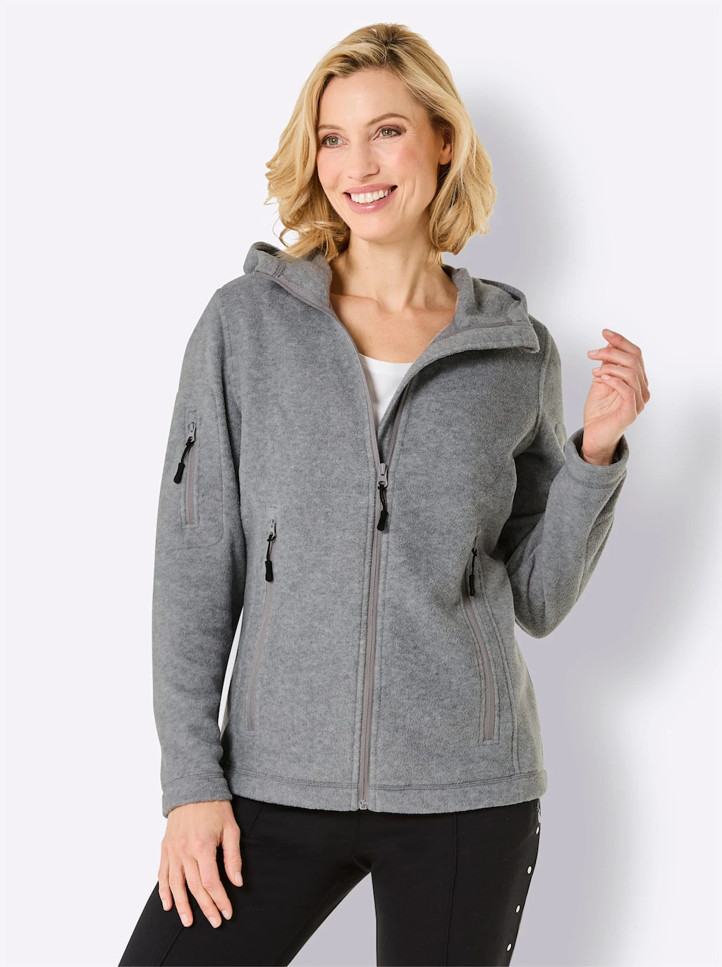 Catamaran Fleecejacke, mit Kapuze günstig online kaufen