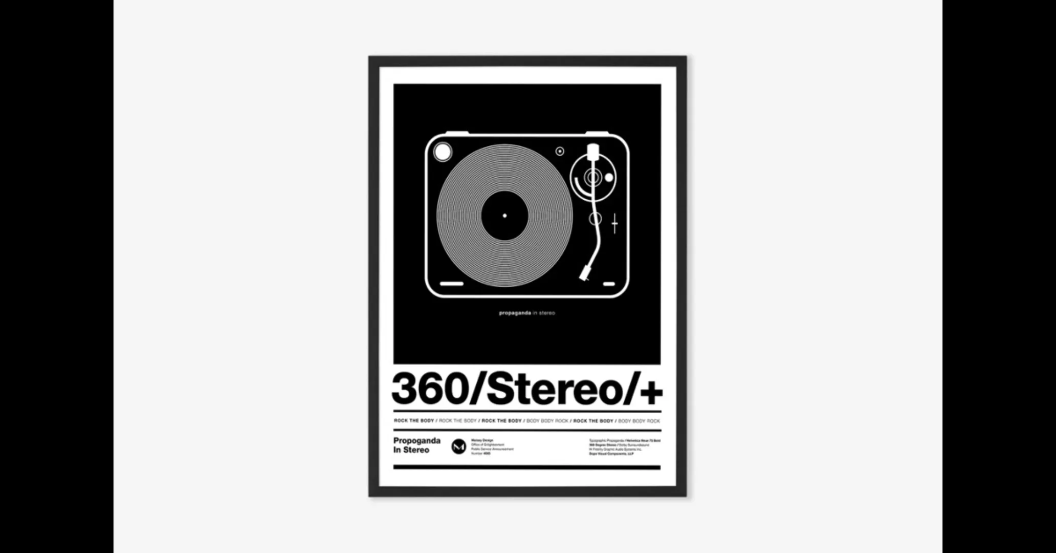Stereo Poster gerahmter Kunstdruck (verschiedene Groessen erhaeltlich) - MA günstig online kaufen