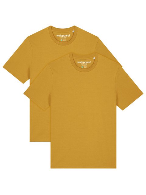 wat? Apparel T-Shirt 2er Multipack Bio Basic T-Shirt Ochre günstig online kaufen