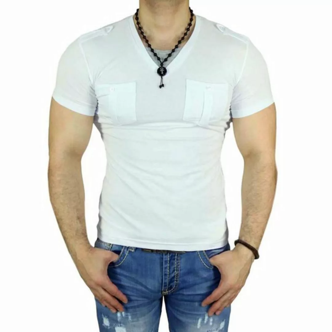 Baxboy T-Shirt Baxboy T-Shirt mit V-Neck 2-in-1-Design günstig online kaufen