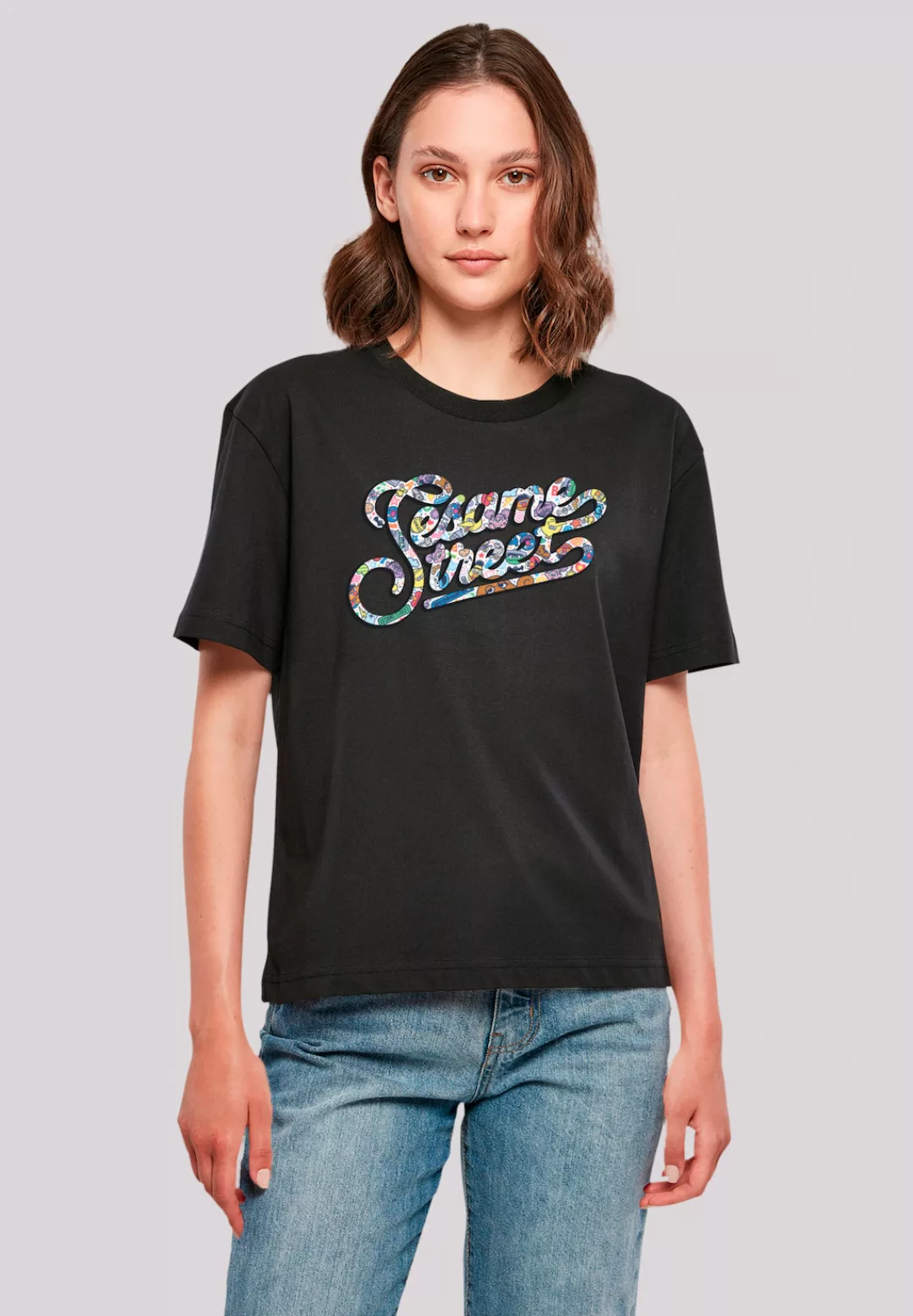 F4NT4STIC T-Shirt "Sesamstraße Coloured lettering", Premium Qualität, Weihn günstig online kaufen