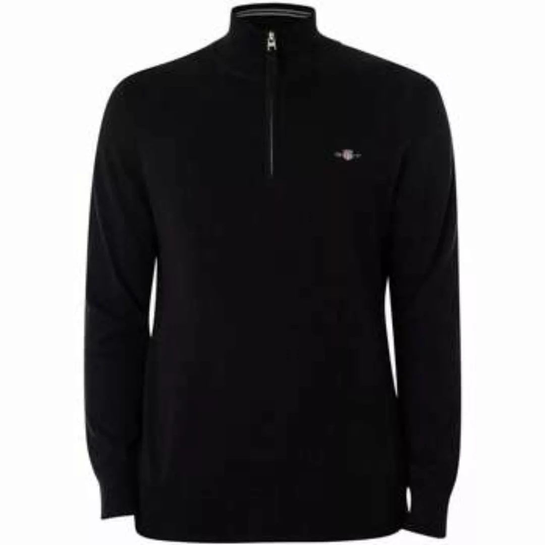 Gant  Pullover Klassischer Strick aus Baumwolle mit halbem Reißverschluss günstig online kaufen