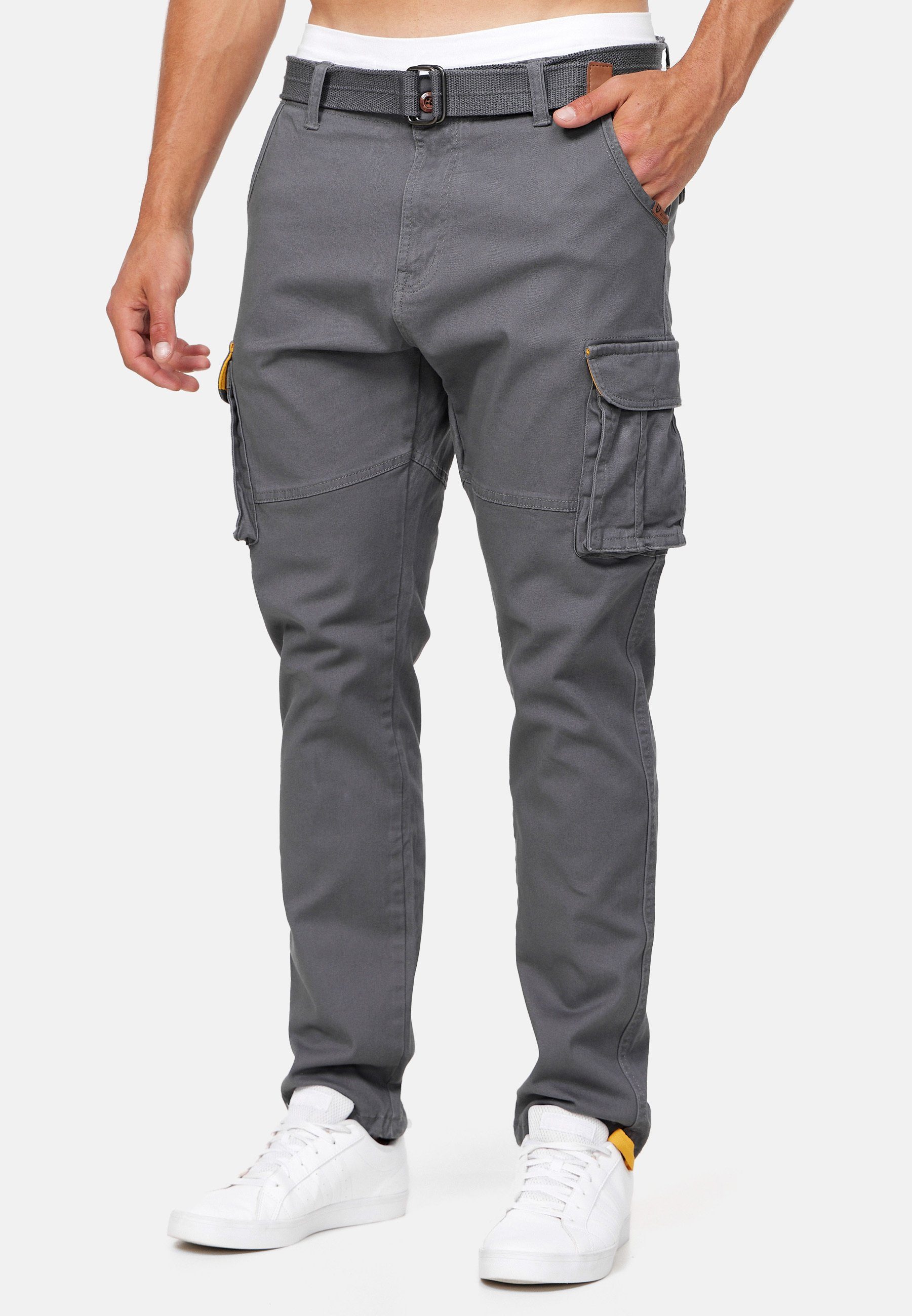 Indicode Cargohose Mathen aus elastischer Baumwoll-Qualität, günstig online kaufen