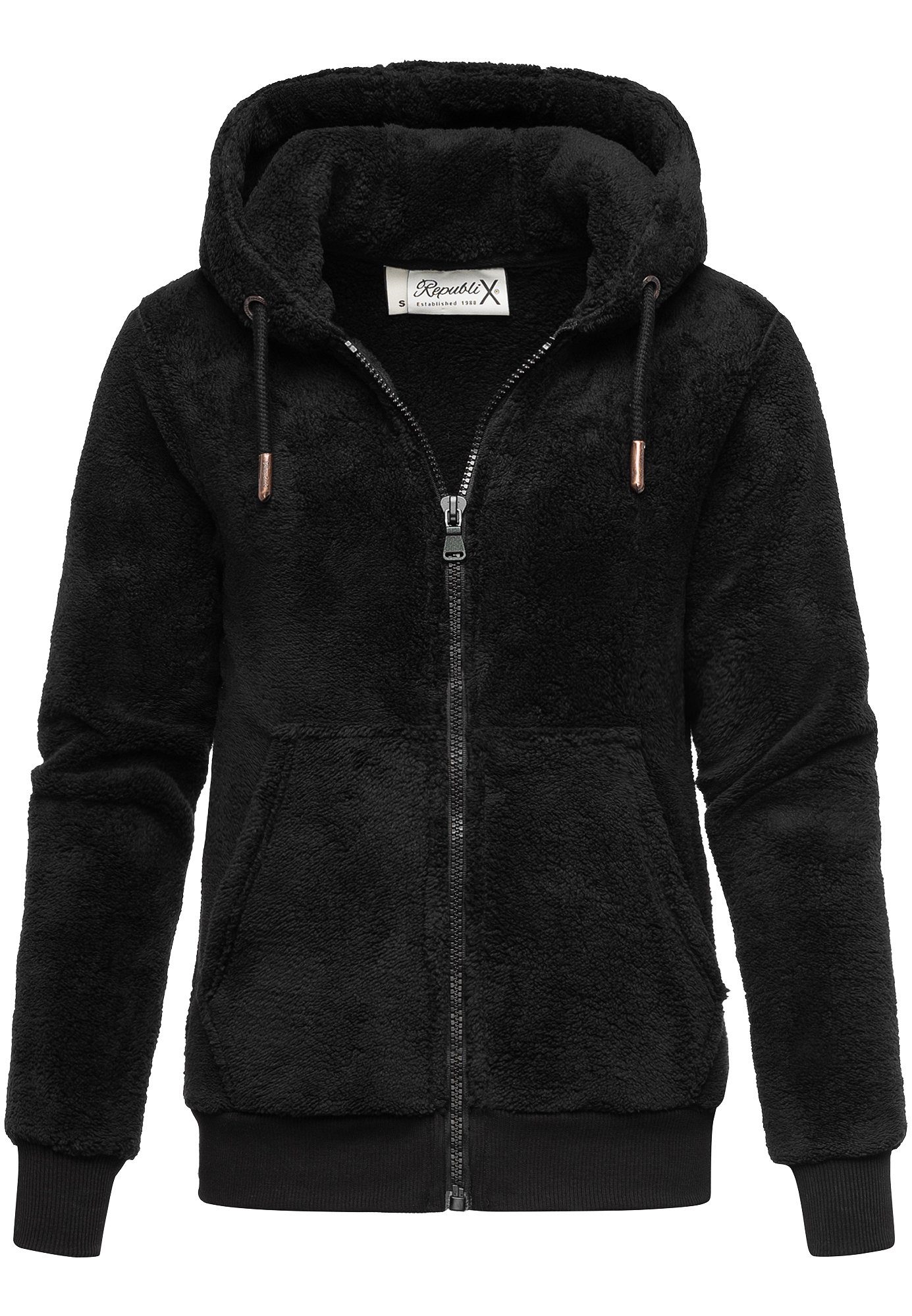 REPUBLIX Sweatjacke JANIE Damen Teddy Sweatjacke günstig online kaufen