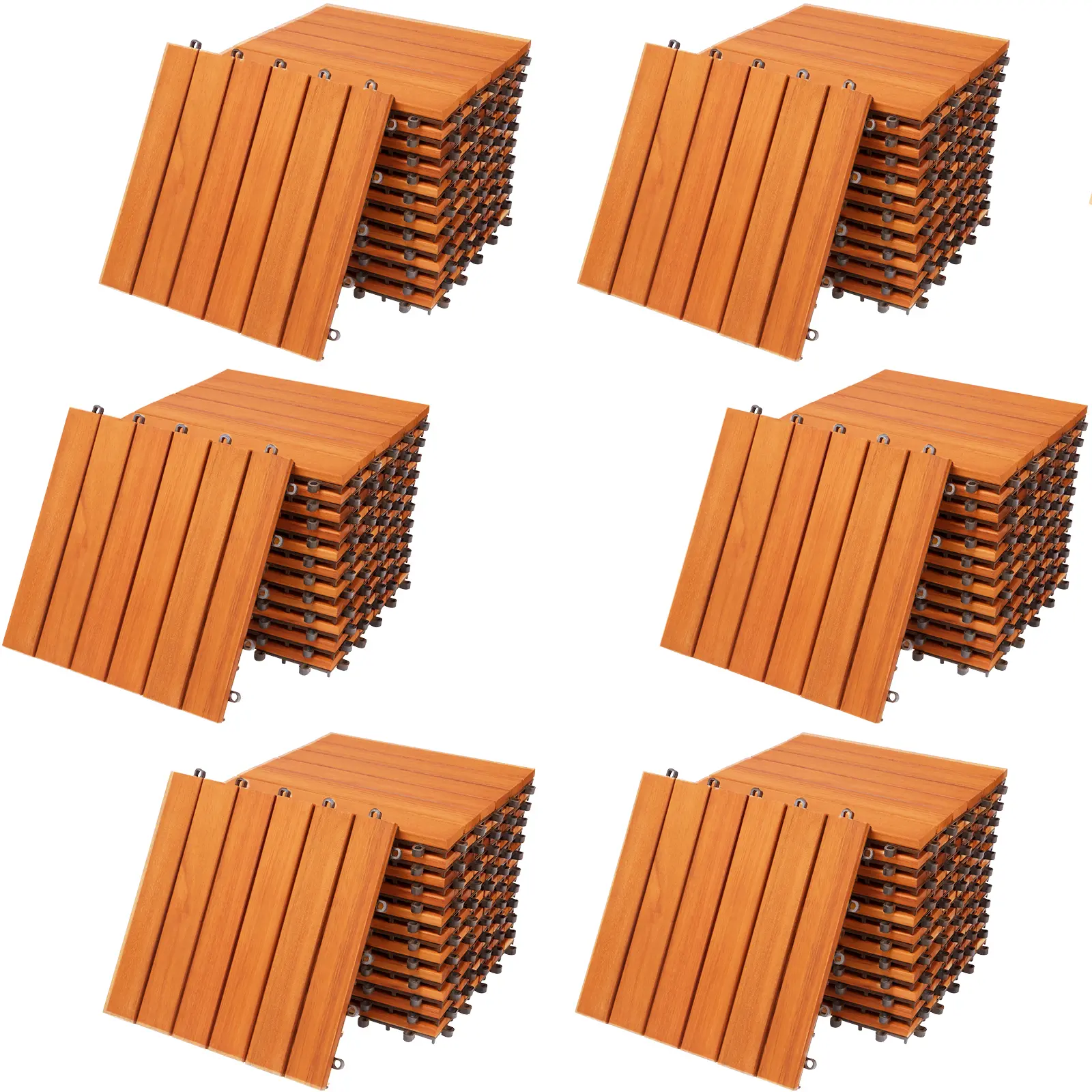 Holzfliese Eukalyptus 66er-Set 30x30cm günstig online kaufen