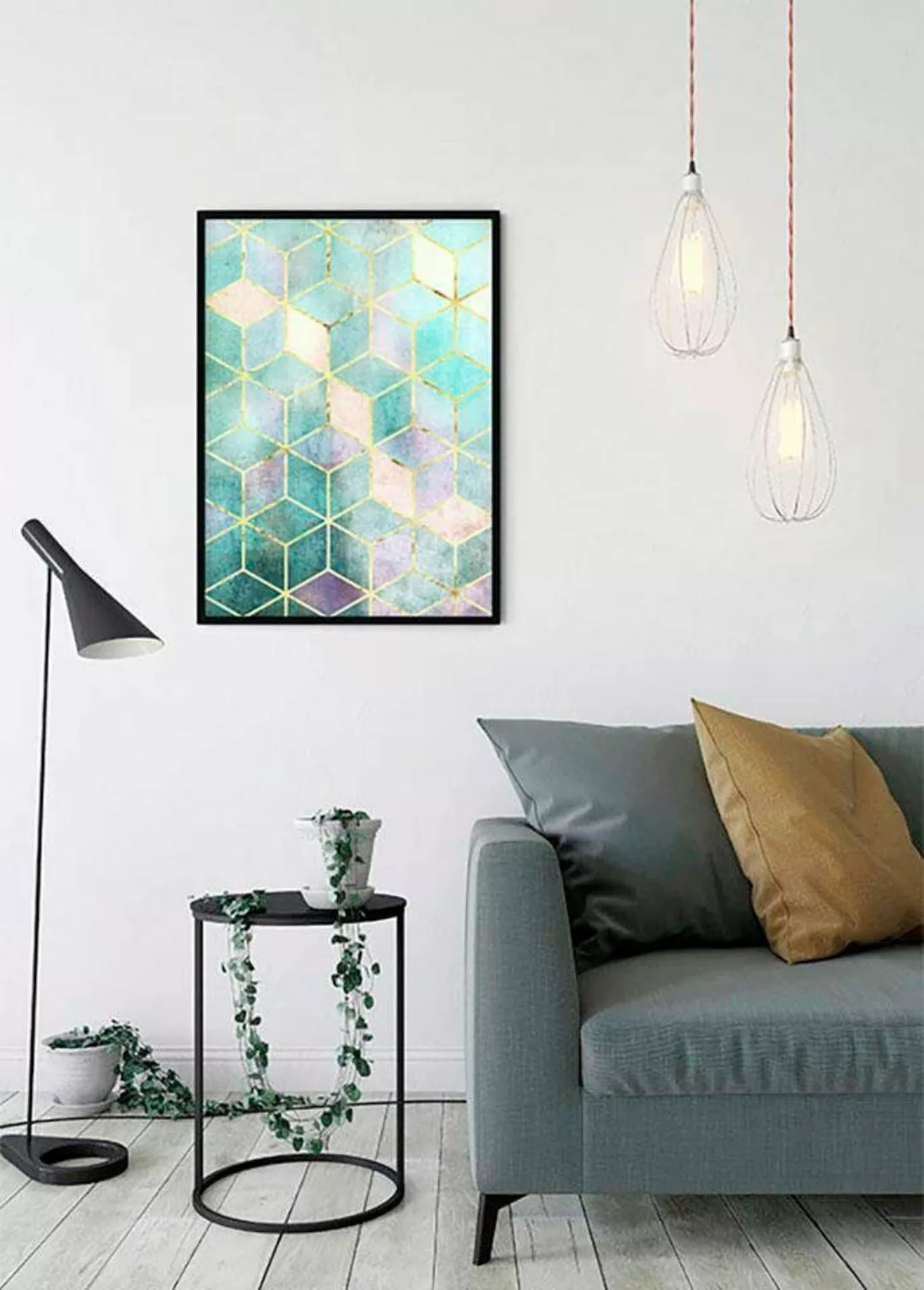 Komar Poster "Mosaik Verde", Abstrakt, (1 St.) günstig online kaufen