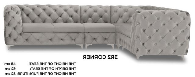 Xlmoebel Ecksofa Elegantes Chesterfield Ecksofa Polstermöbel Eckgarnitur Co günstig online kaufen