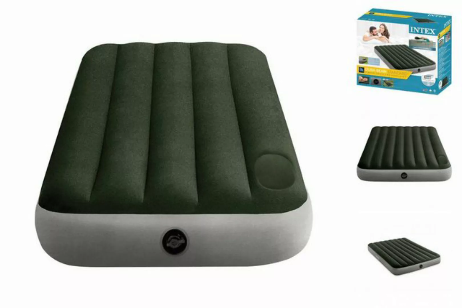 Intex Luftbett Indoor & Outdoor Luftbett Full Downy Airbed 191x137x25 Fußpu günstig online kaufen