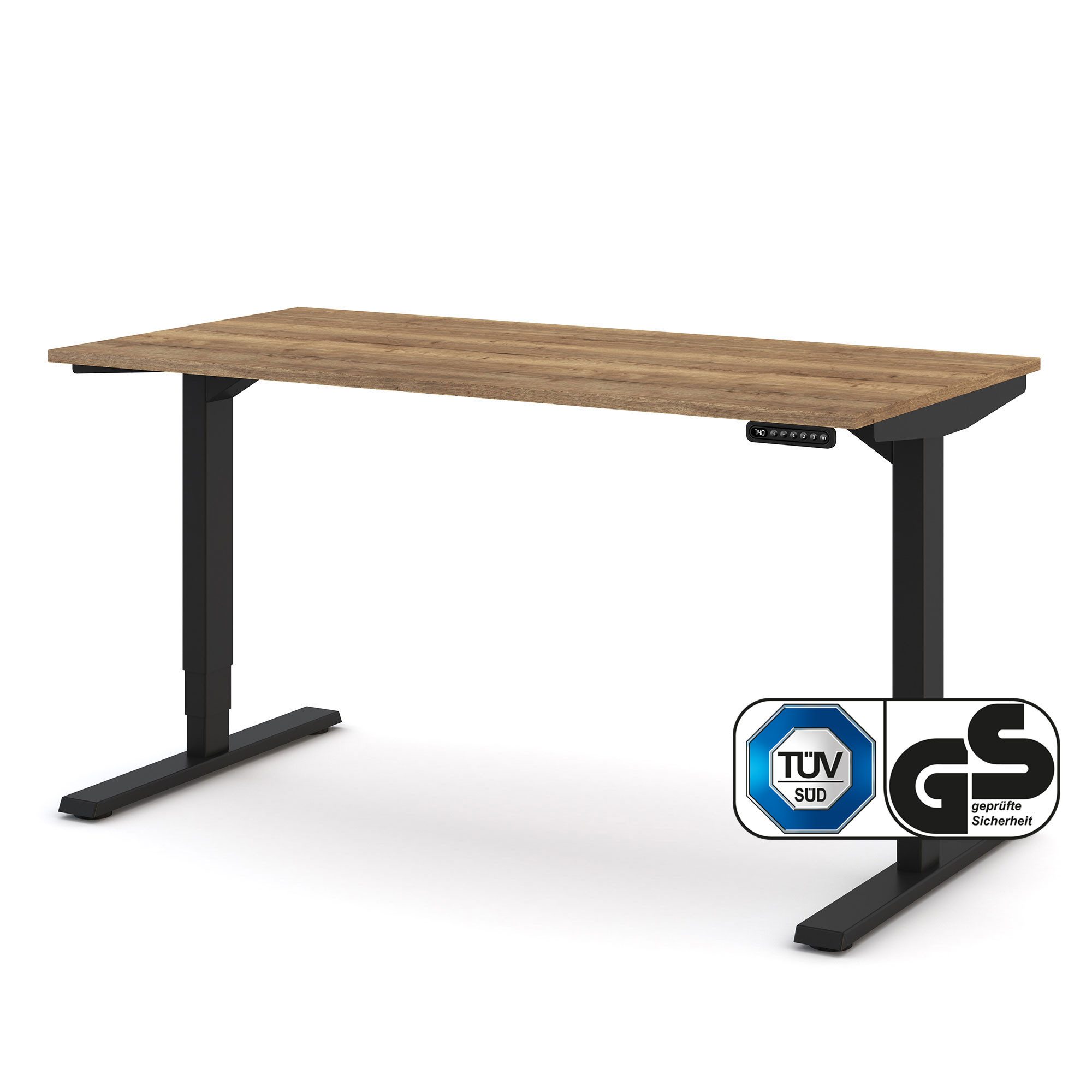 ASSMANN Büromöbel Schreibtisch Y-LINE (140x70cm Schwarz günstig online kaufen
