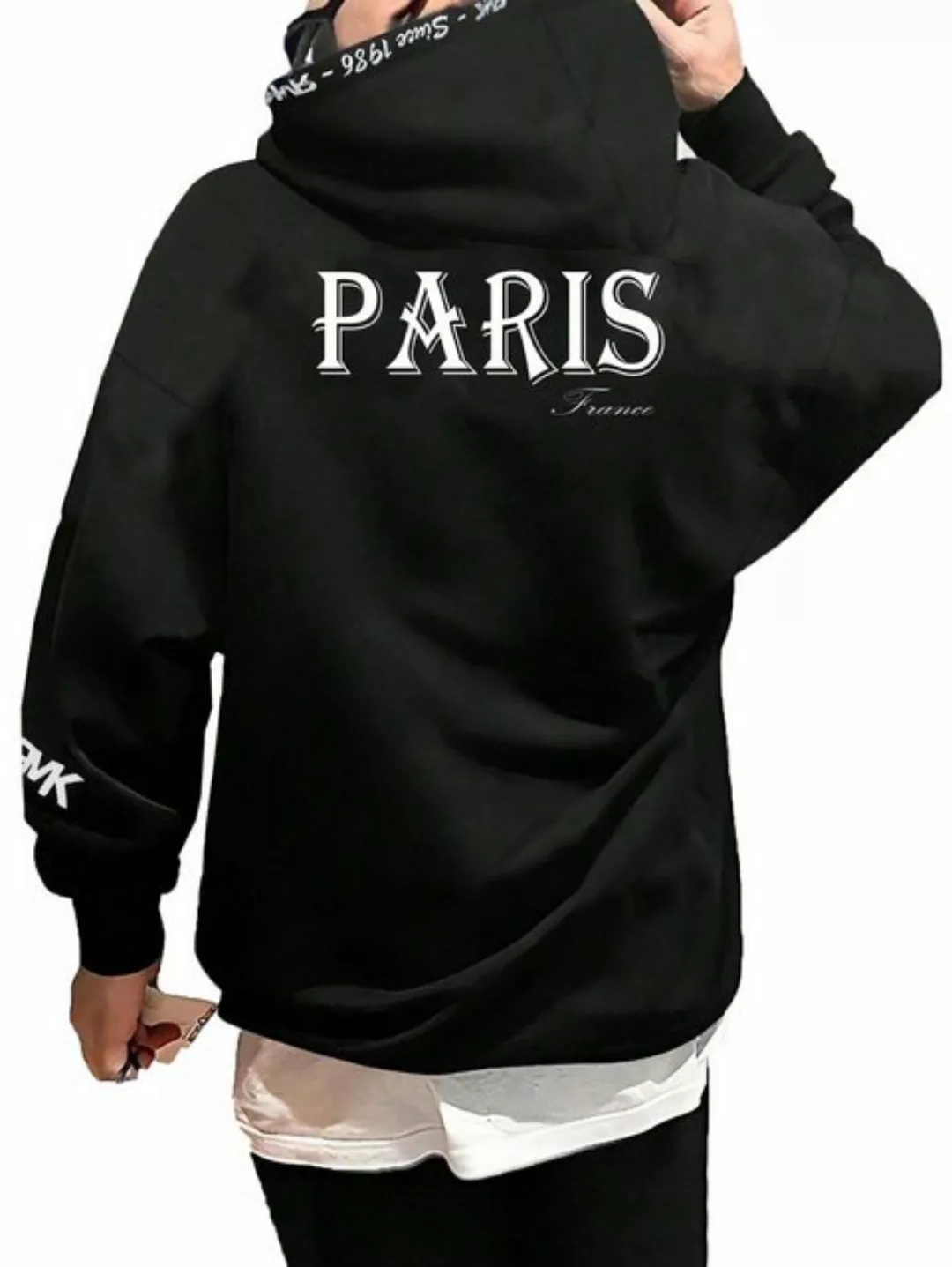 RMK Hoodie Herren Kapuzenpullover Pullover Pulli Langarmshirt Paris günstig online kaufen