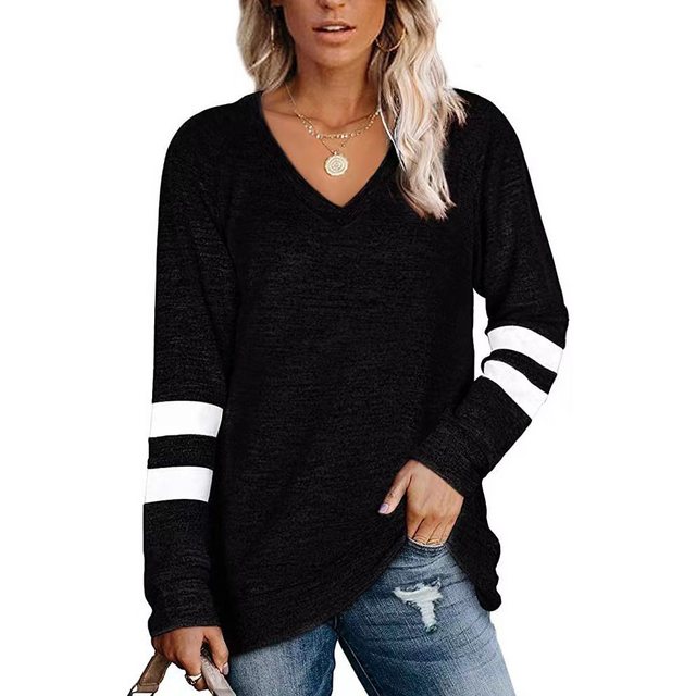 Truyuety Tunika Damen Langarm Freizeit T-Shirts Blusen Sweatshirts Tunika günstig online kaufen