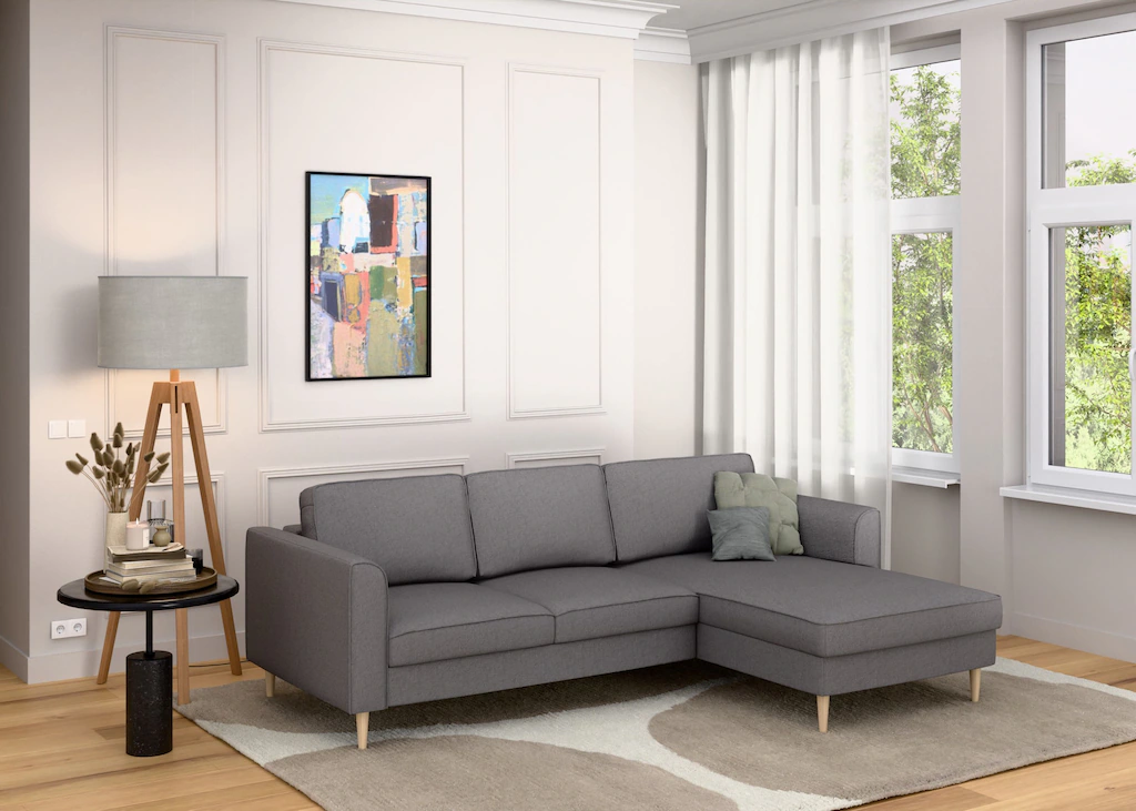 Home affaire Ecksofa "Booster Couch wahlweise mit Schlaffunktion und Bettka günstig online kaufen