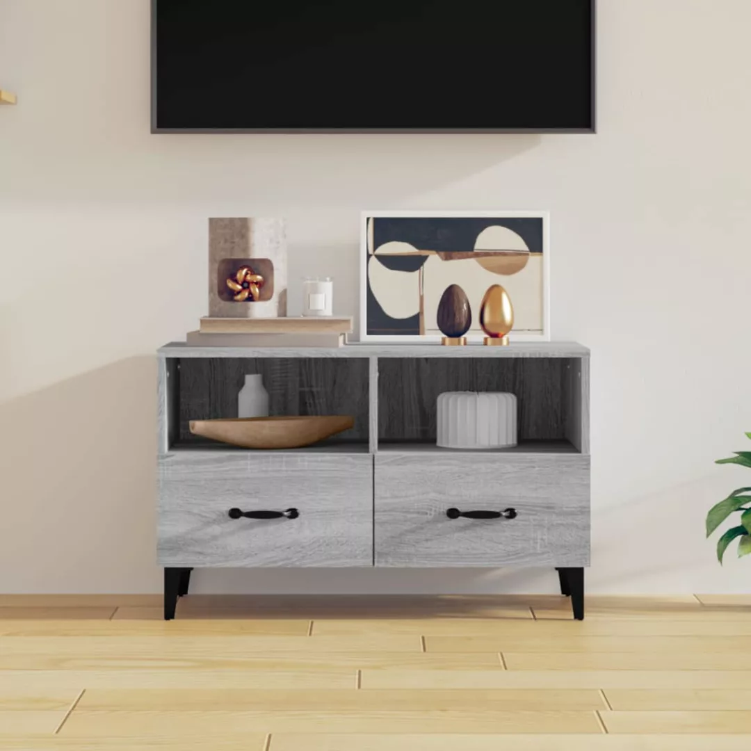 Vidaxl Tv-schrank Grau Sonoma 80x36x50 Cm Holzwerkstoff günstig online kaufen