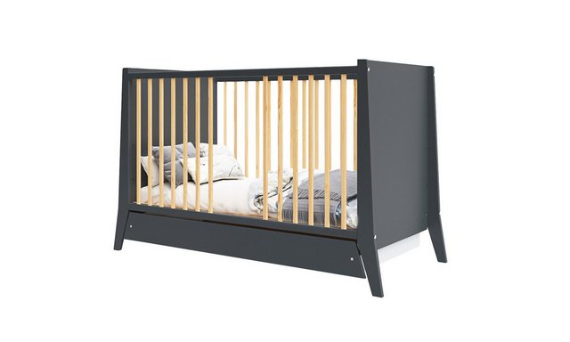 thematys Babybett 60x120cm Weiß oder Schwarz höhenverstellbar Kinderbett Ki günstig online kaufen