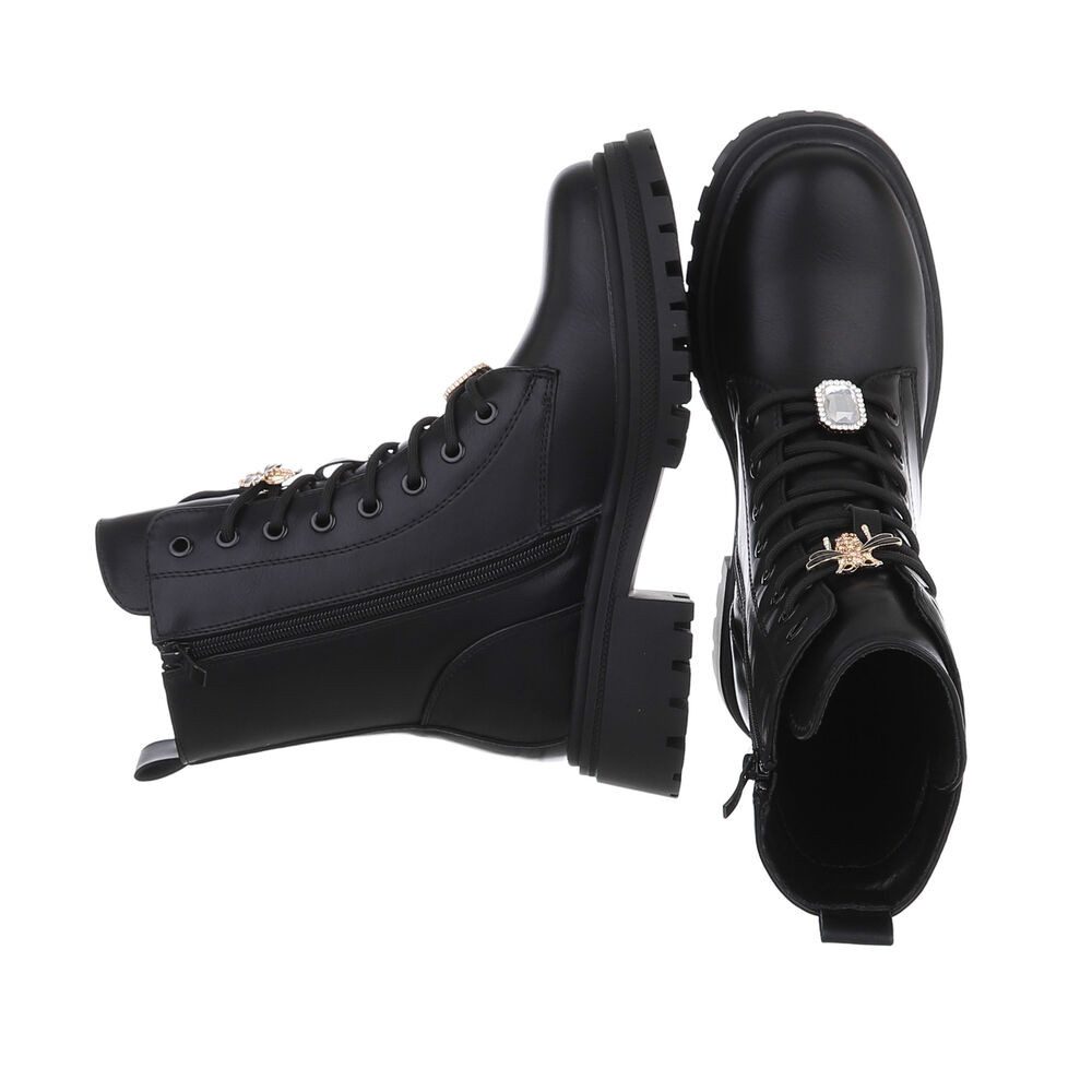 Ital-Design Damen Schnürschuhe Freizeit Schnürstiefelette (87451865) günstig online kaufen