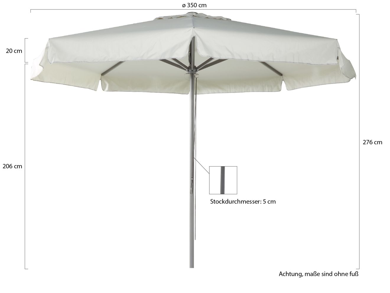 Shadowline Bonaire Sonnenschirm ø 350 cm günstig online kaufen