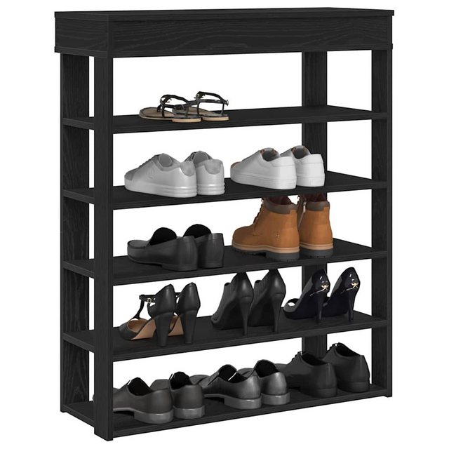 vidaXL Schuhschrank Schuhregal Schwarz 80x30x98 cm Holzwerkstoff günstig online kaufen