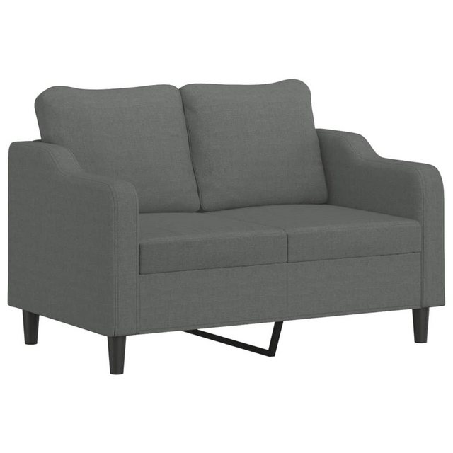 vidaXL Sofa 2-Sitzer-Sofa Dunkelgrau 120 cm Stoff günstig online kaufen