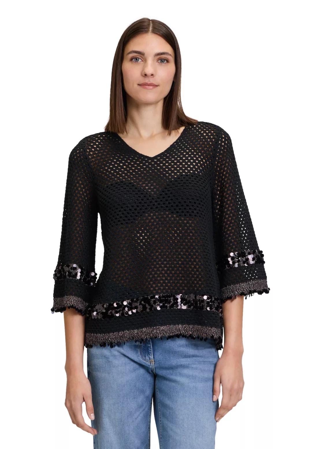 Betty Barclay Strickpullover "Betty Barclay Strickpullover mit Lochmuster", günstig online kaufen