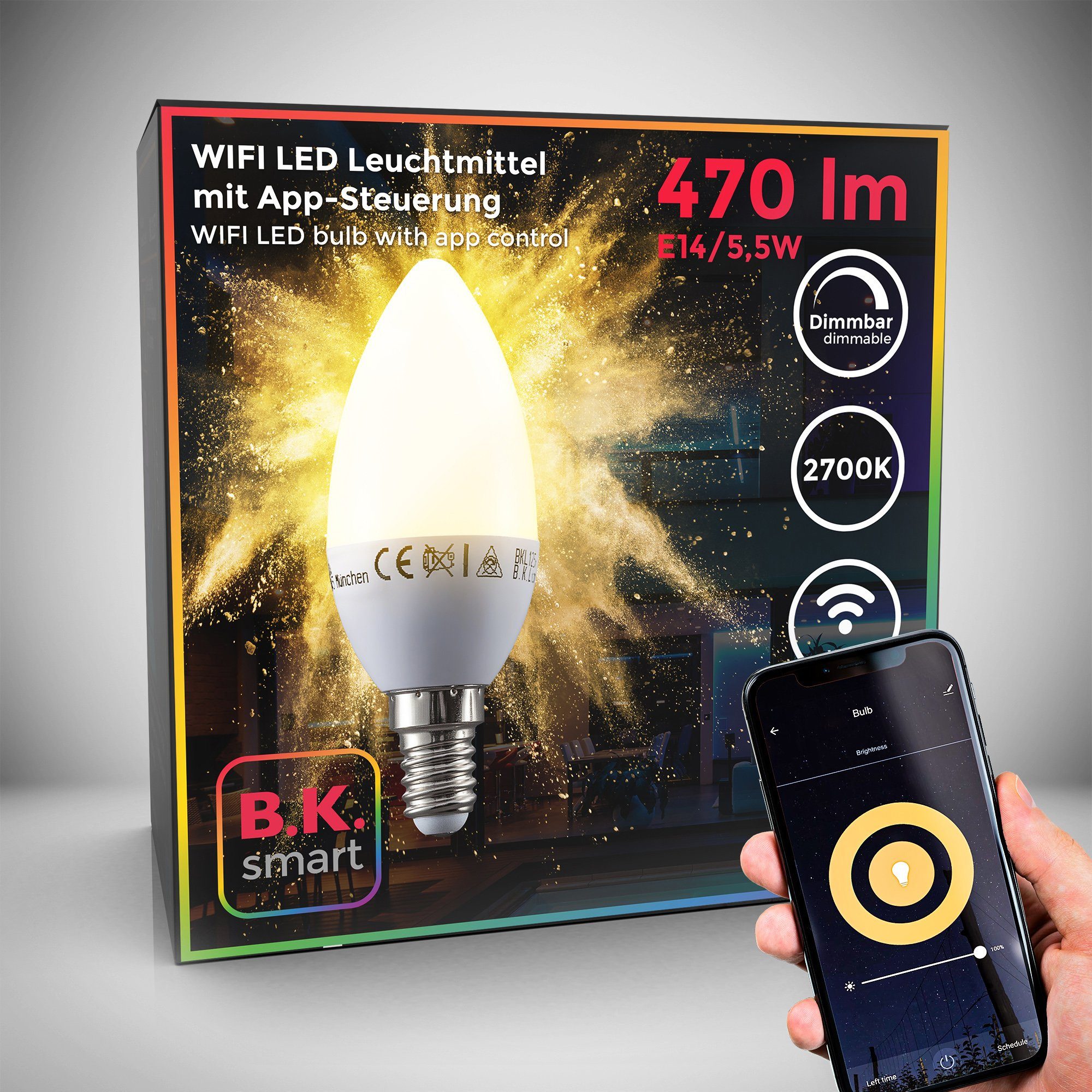 B.K.Licht LED-Leuchtmittel BKL1256, E14, 2700K - günstig online kaufen