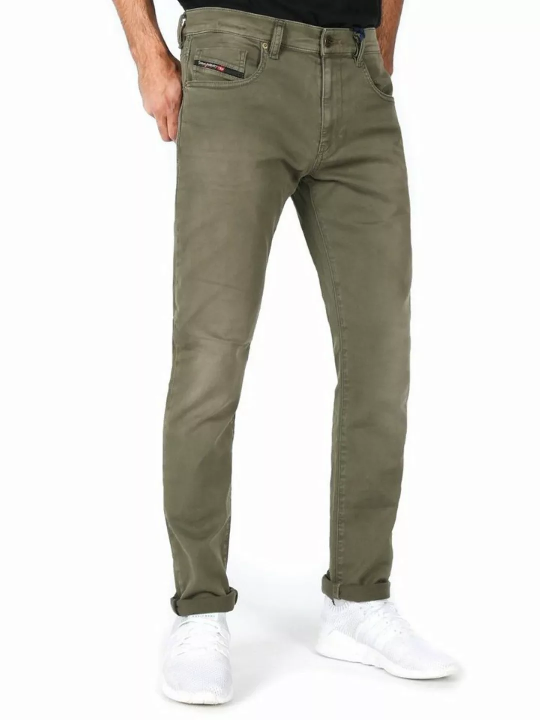 Diesel Slim-fit-Jeans Stretch Jogg Jeans - D-Strukt 0670M Armeegrün günstig online kaufen