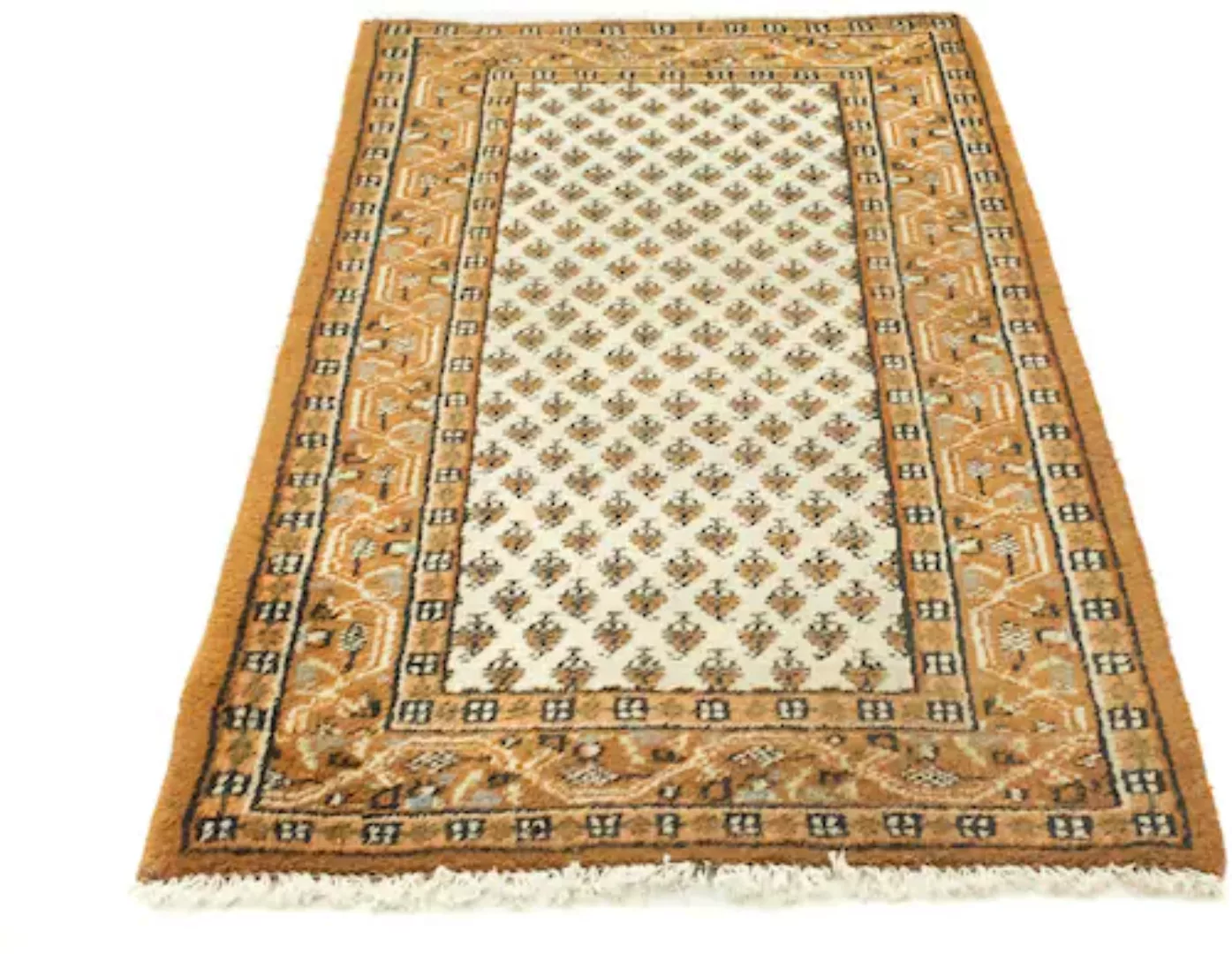 morgenland Wollteppich »Mir Teppich handgeknüpft beige«, rechteckig günstig online kaufen