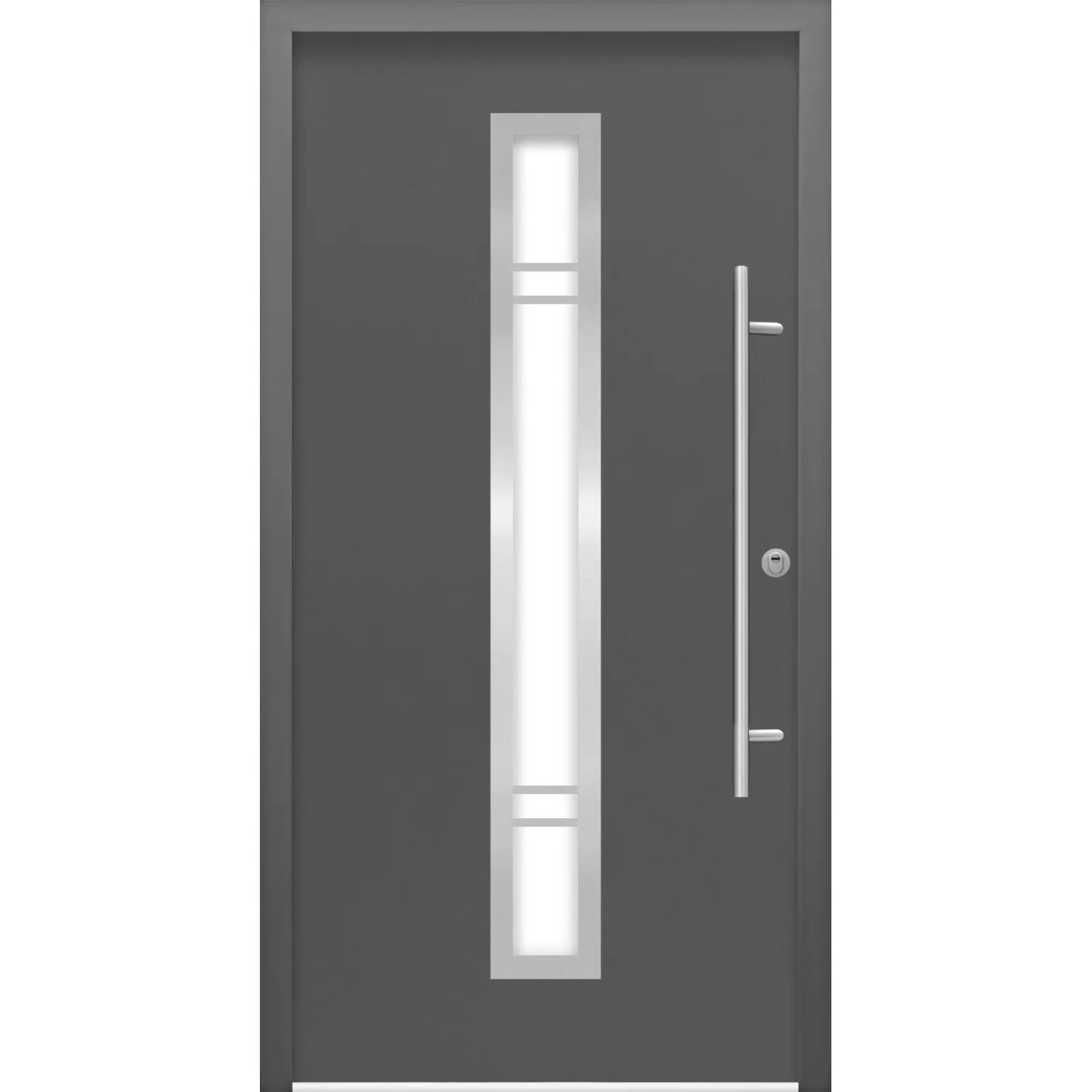 Sicherheits-Haustür ThermoSpace Prime Palermo RC2 Anthr.110 x 210 cm  Ansch günstig online kaufen