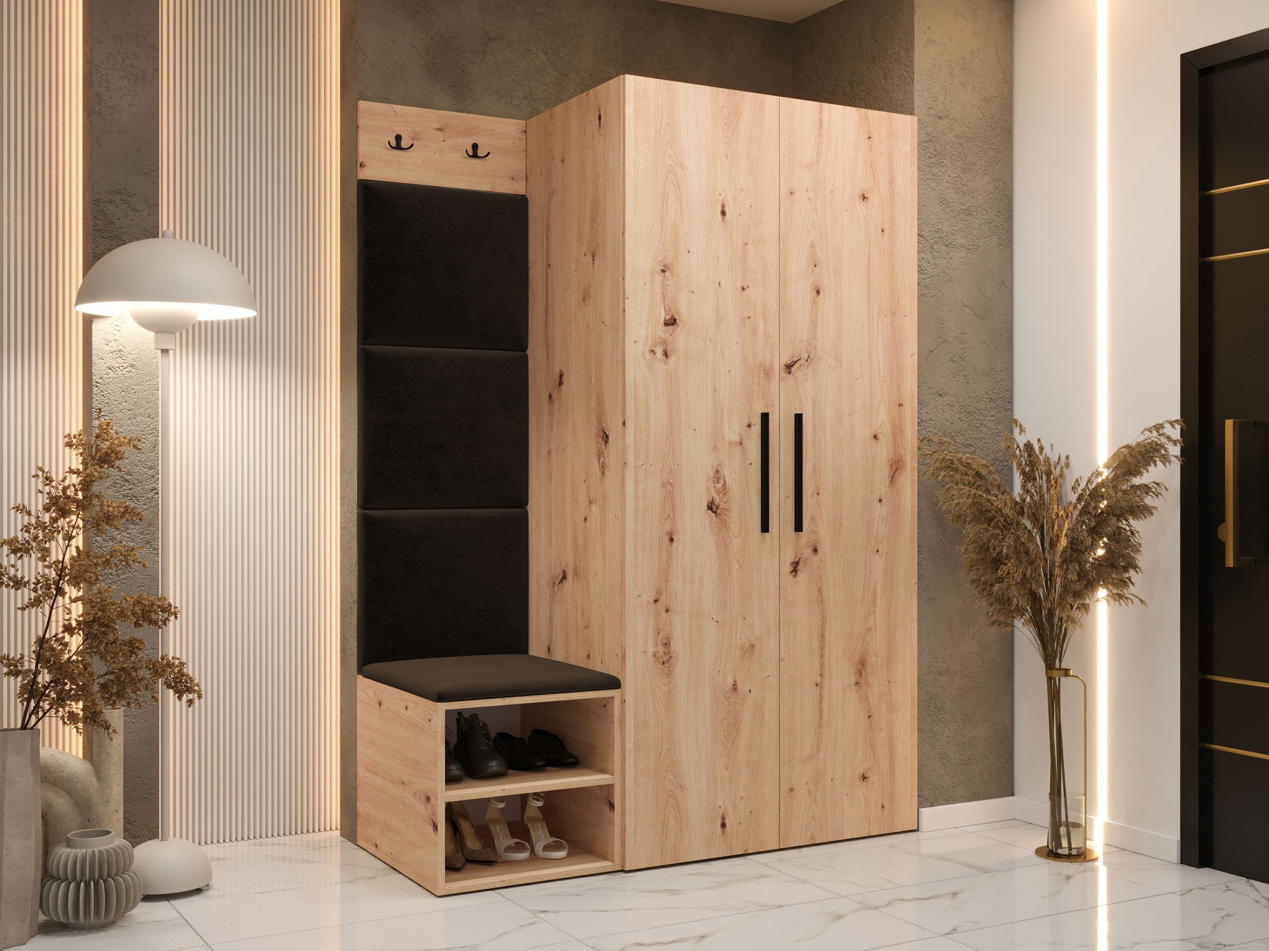 MIRJAN24 Garderoben-Set Medi IV, (Drehtürenschrank, Schuhschrank, günstig online kaufen