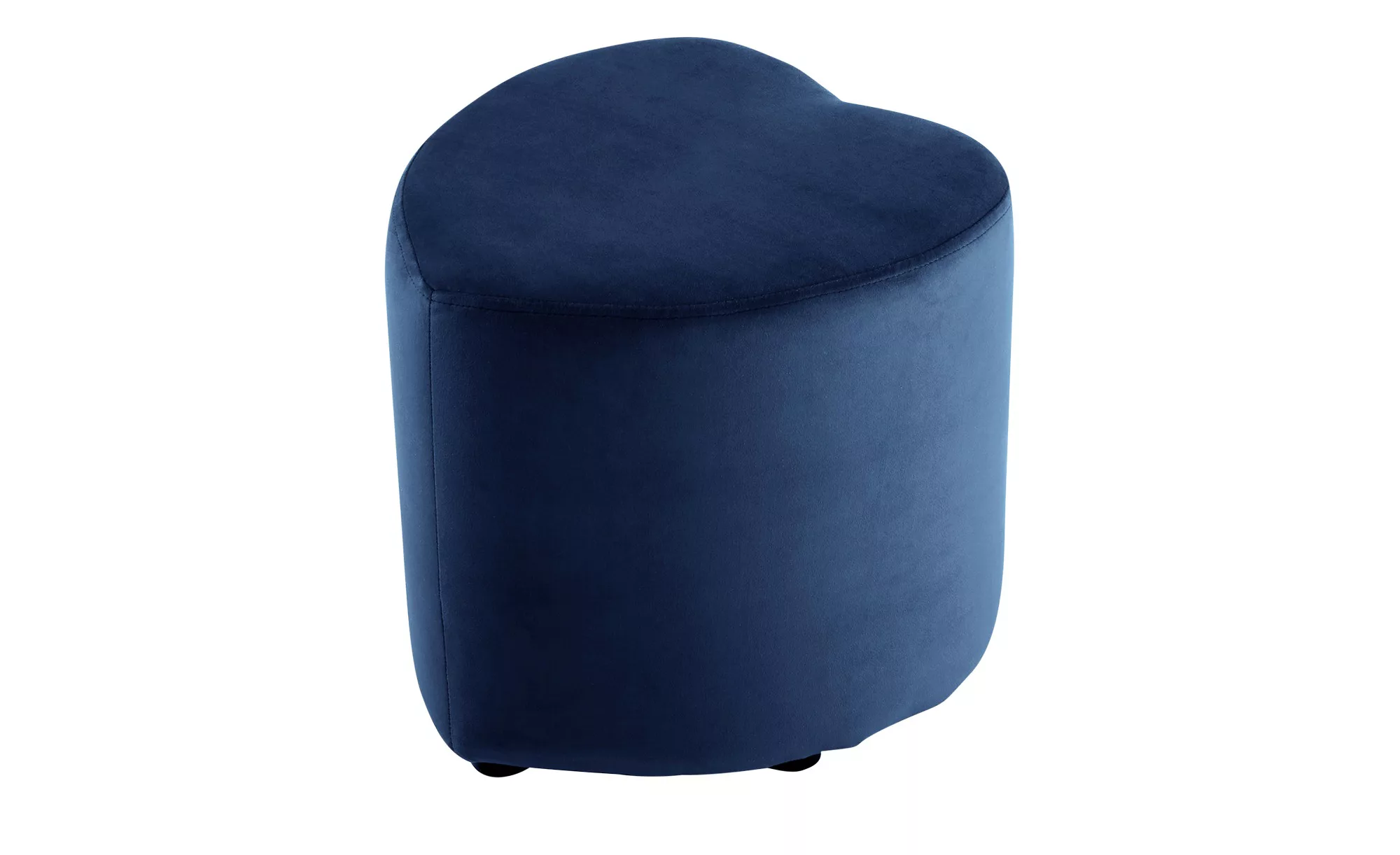 Hocker   Love ¦ blau ¦ Maße (cm): B: 45 H: 47 T: 47 Polstermöbel > Hocker - günstig online kaufen