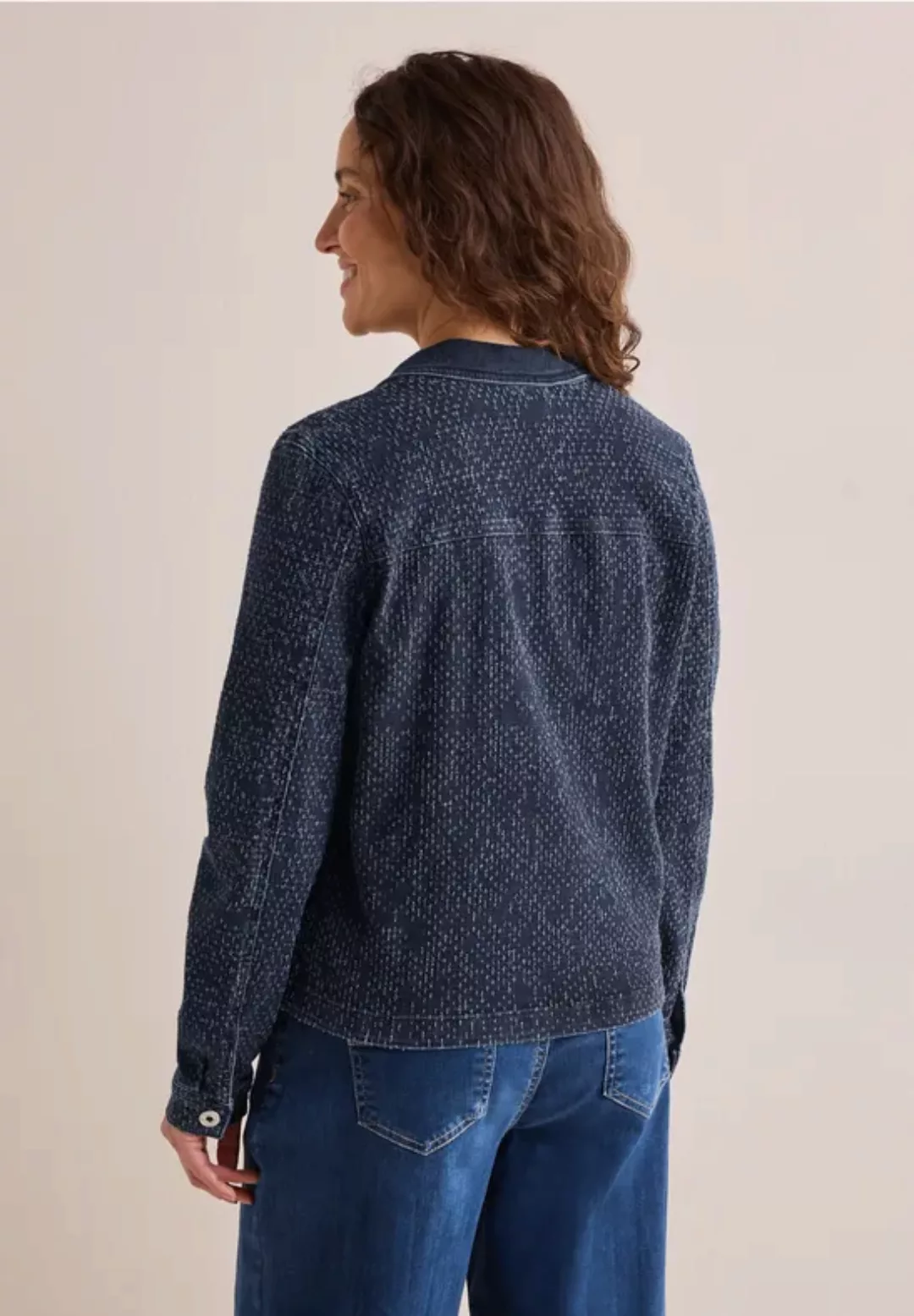 Cecil Jeansjacke, im Bouclé-Look günstig online kaufen