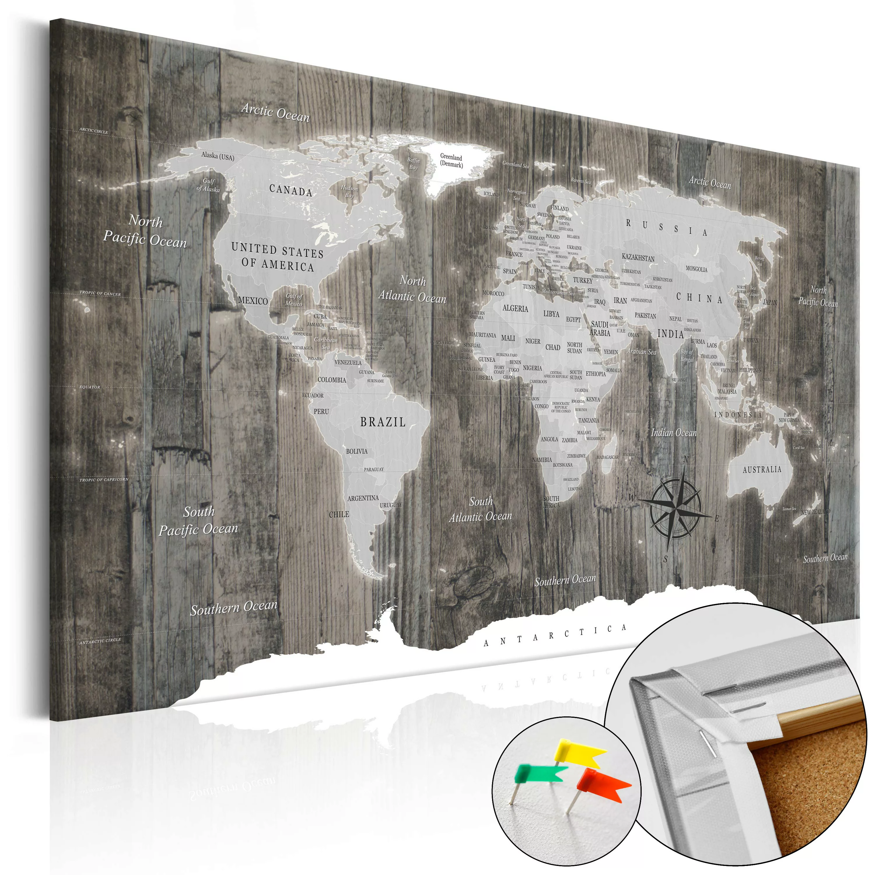 Korkbild - World Of Wood [cork Map] günstig online kaufen