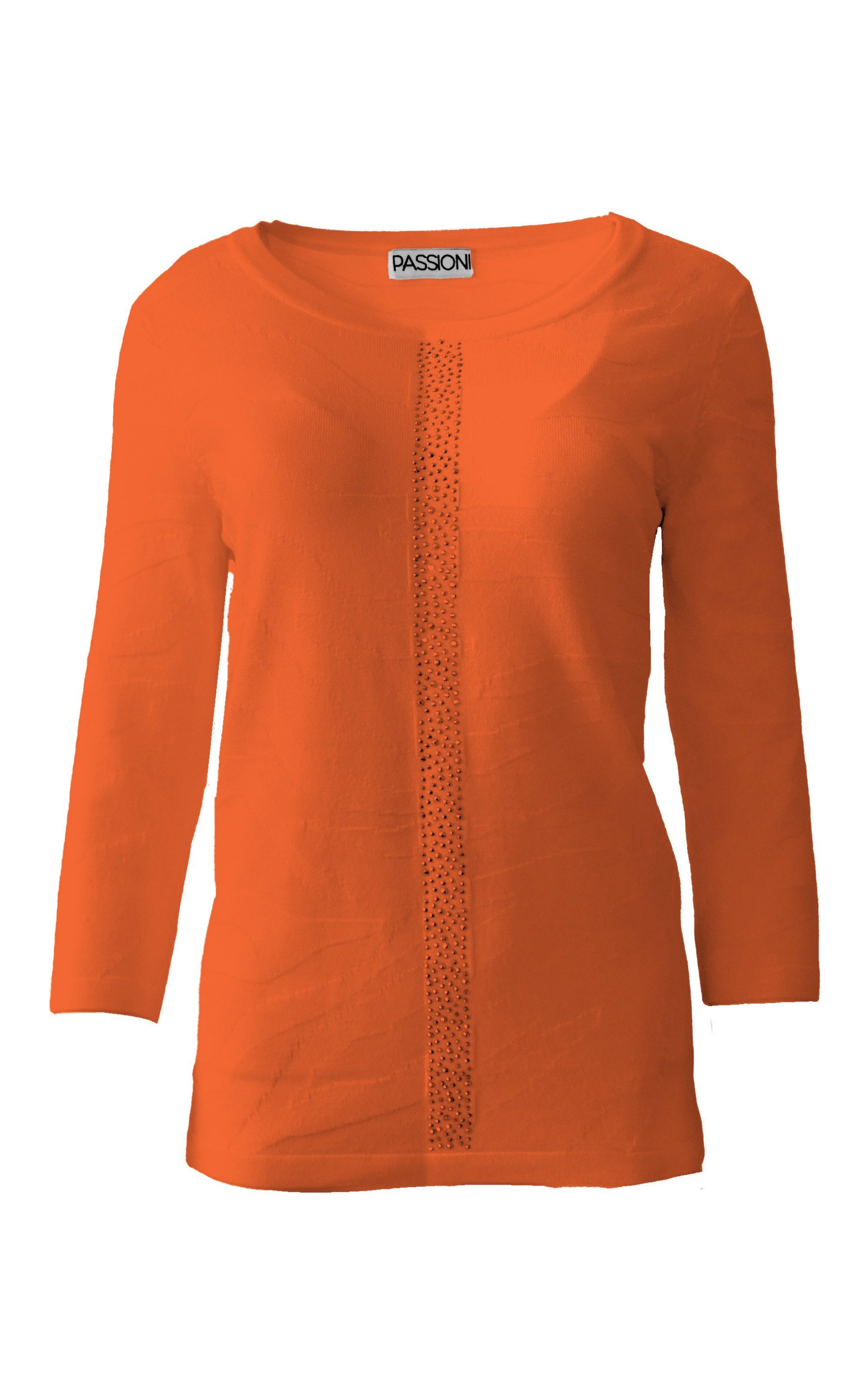 Passioni 3/4 Arm-Pullover mit Streifen und günstig online kaufen