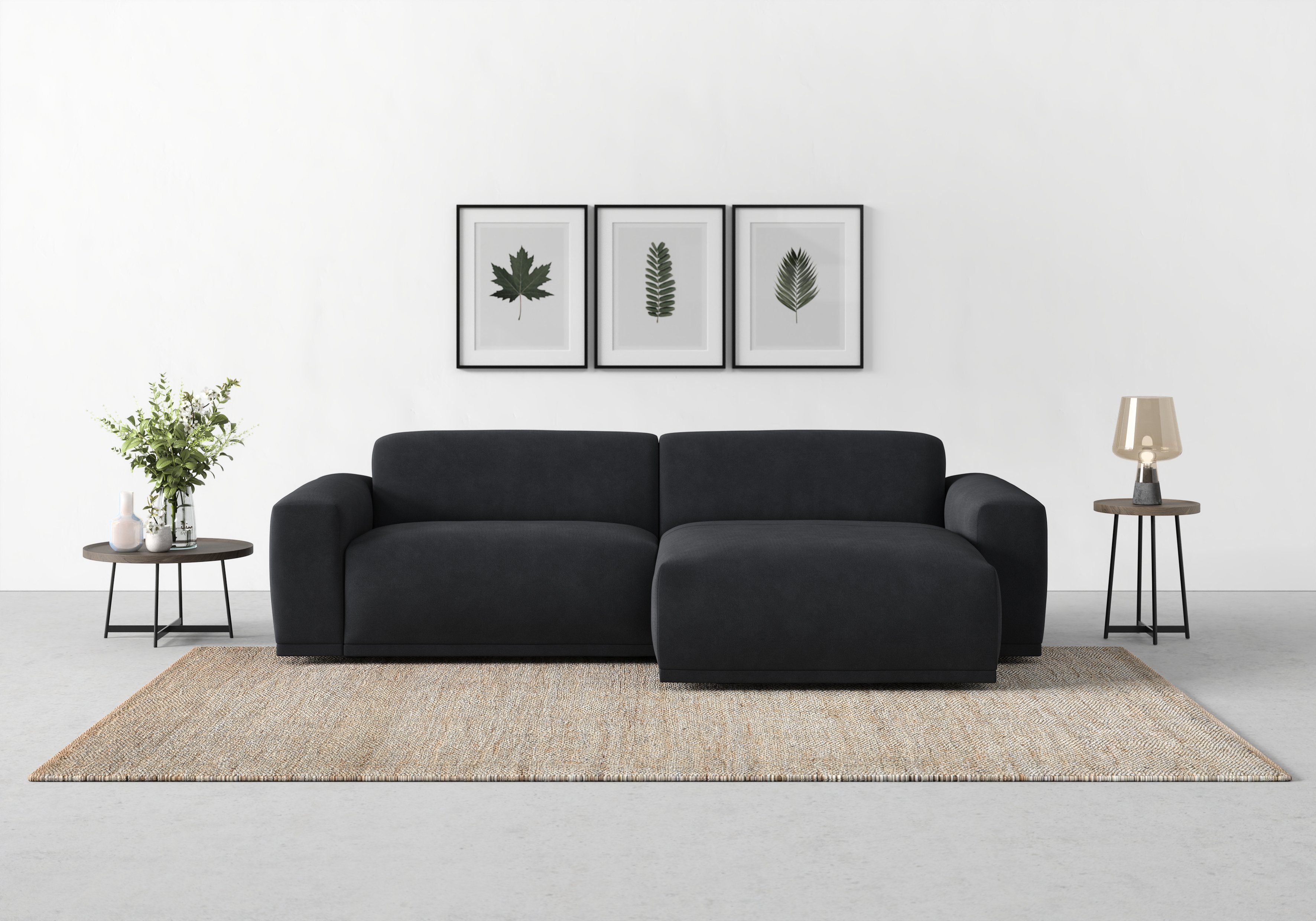 TRENDMANUFAKTUR Ecksofa "Braga, mit hochwertigem Kaltschaum, L-Form, in Cor günstig online kaufen