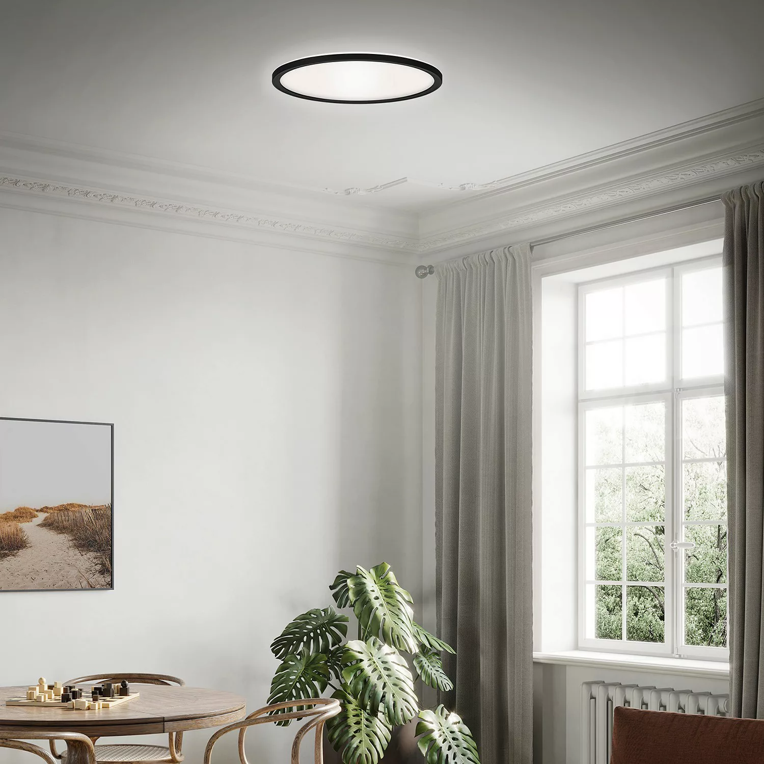 home24 LED-Deckenleuchte Slim IX günstig online kaufen