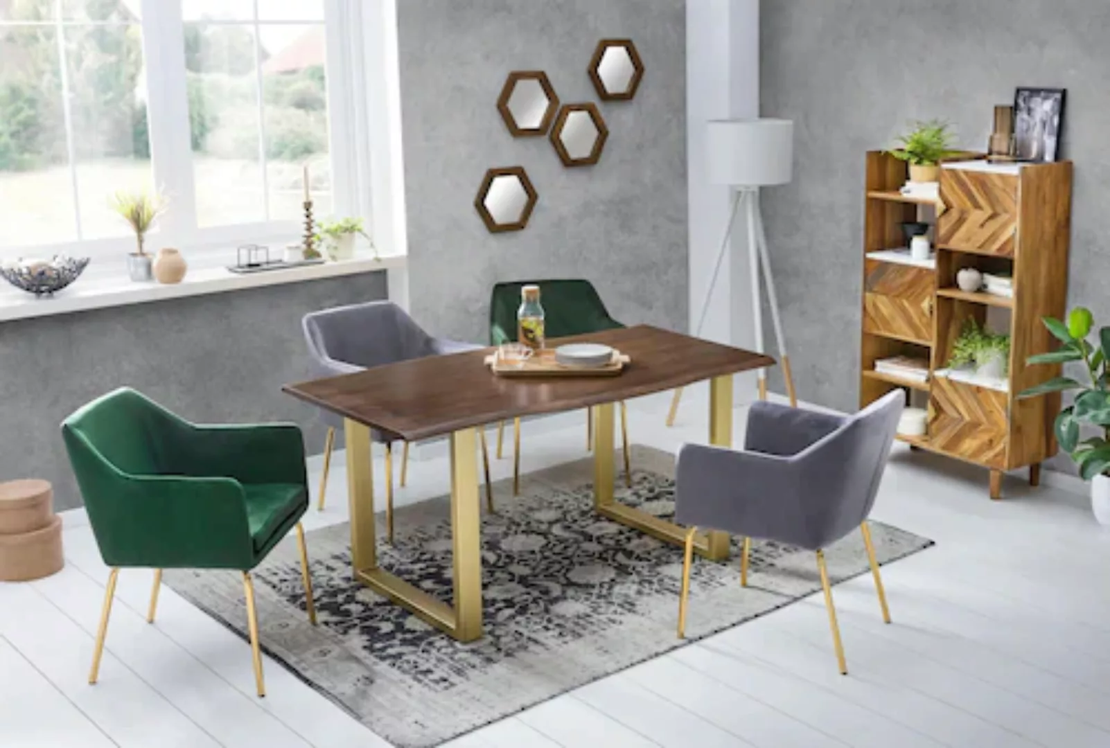 SIT Esstisch "Tops&Tables", mit elegantem goldfarbenem Gestell günstig online kaufen