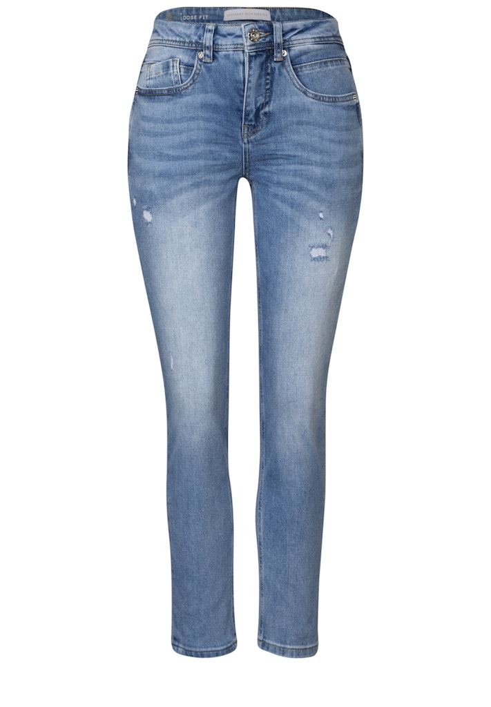 STREET ONE Loose-fit-Jeans, Middle Waist günstig online kaufen