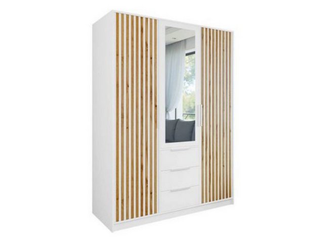 Compleo Kleiderschrank mit 3 Türen und 3 Schubladen OLS, Modern design, Lam günstig online kaufen