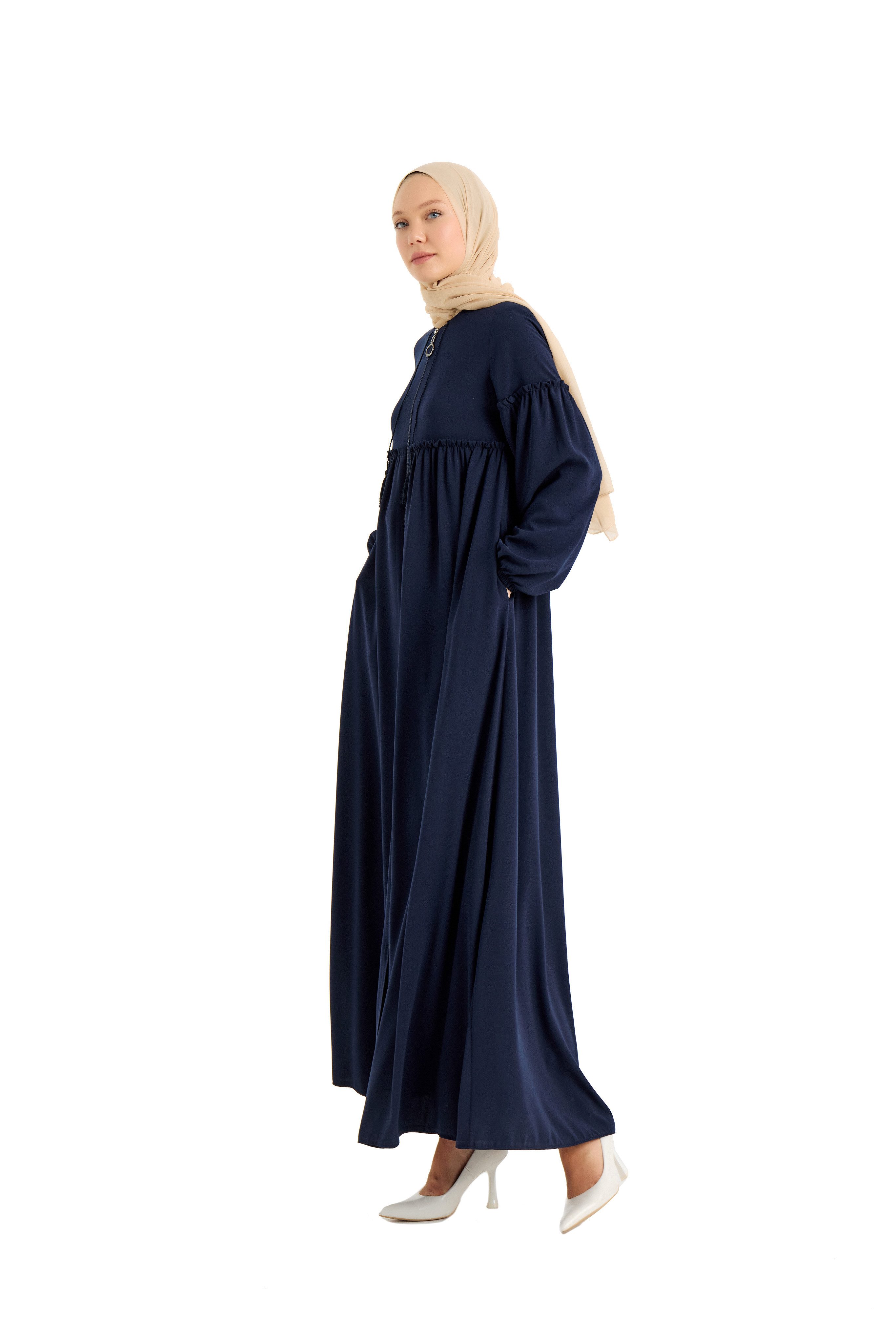 ELYANUR Maxikleid Hochwertige erweiterte Abaya günstig online kaufen