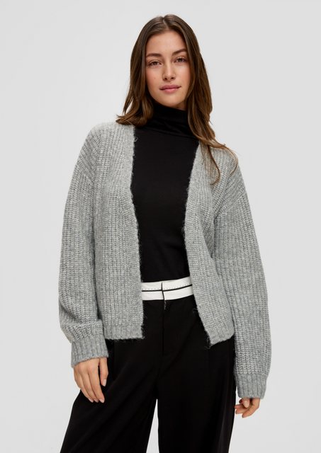 QS Funktionsjacke Verkürzter Strickcardigan günstig online kaufen