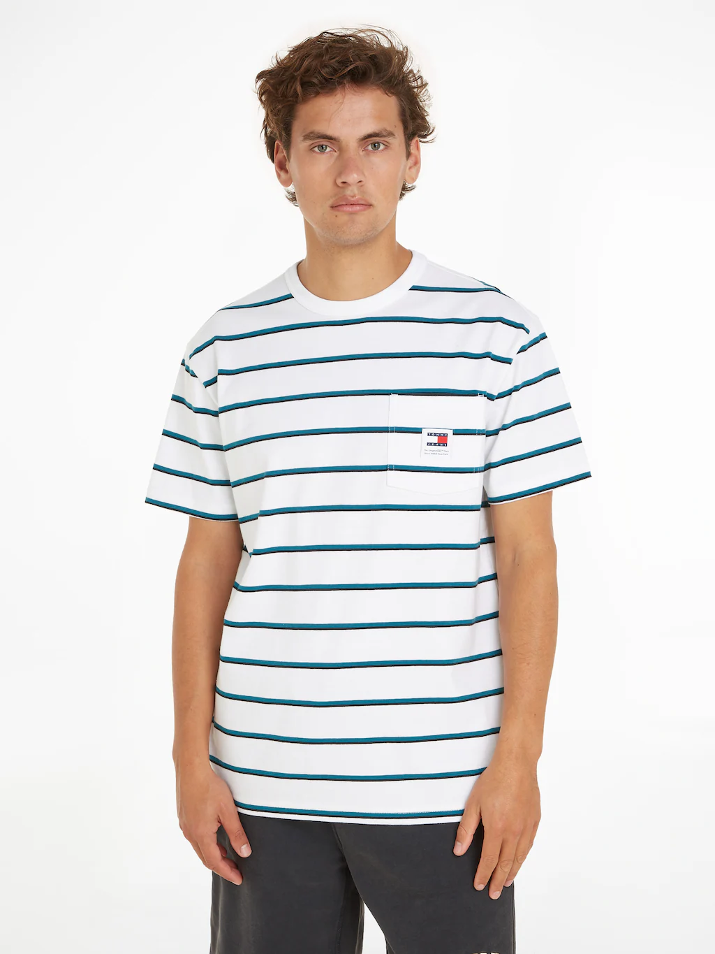 Tommy Jeans T-Shirt "TJM REG EASY STRIPE TEE", gestreift günstig online kaufen